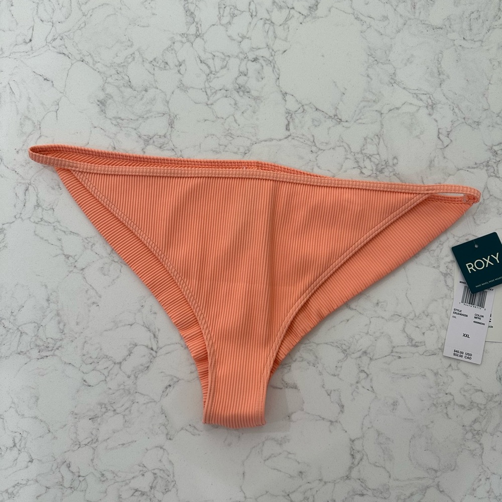 Roxy High Leg Cheeky Bikini Bottom Mind Of Freedom Size XXL NWT